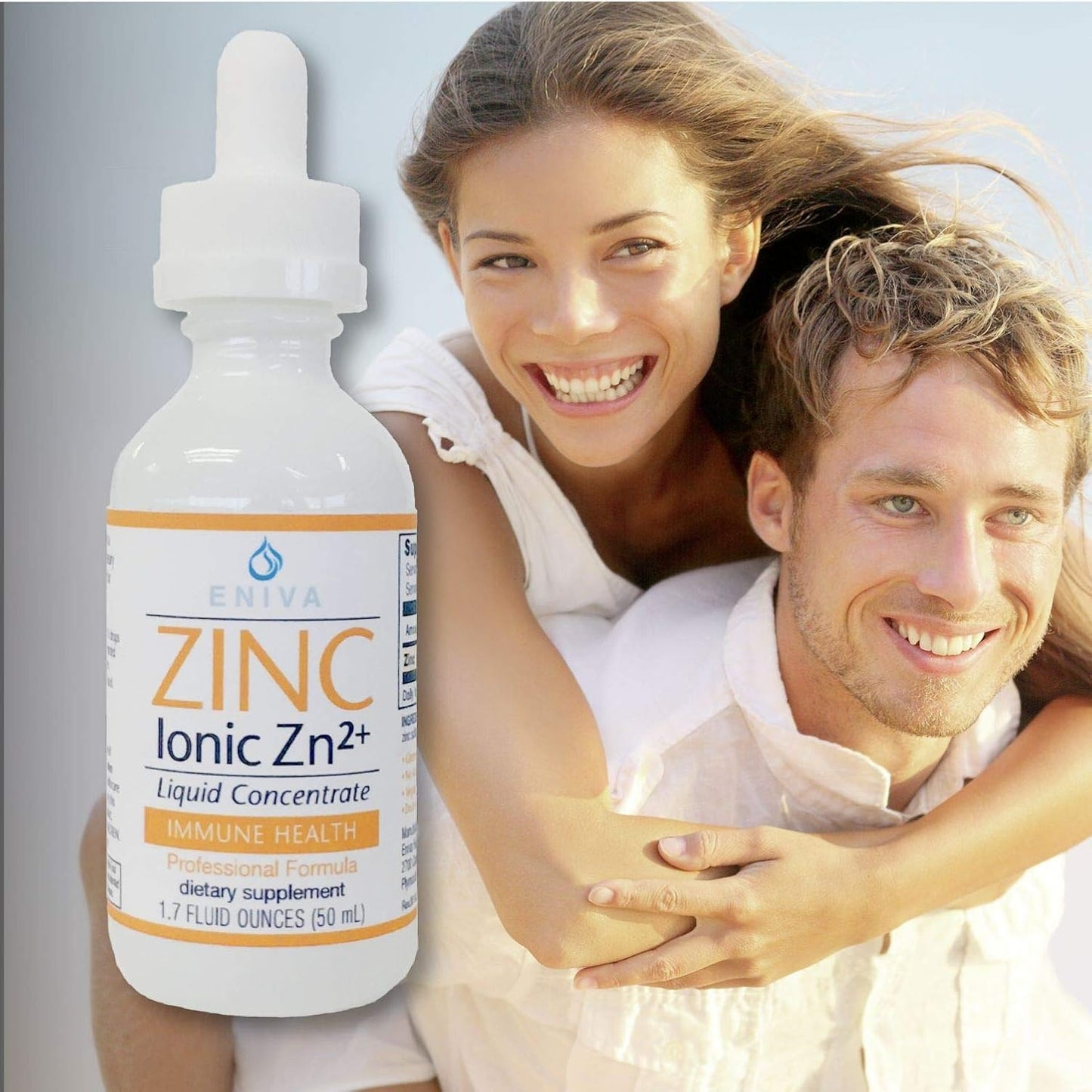 Eniva Health Liquid Zinc Supplement - Ultra Concentrated Drops for Immune Health - 1.7 oz.