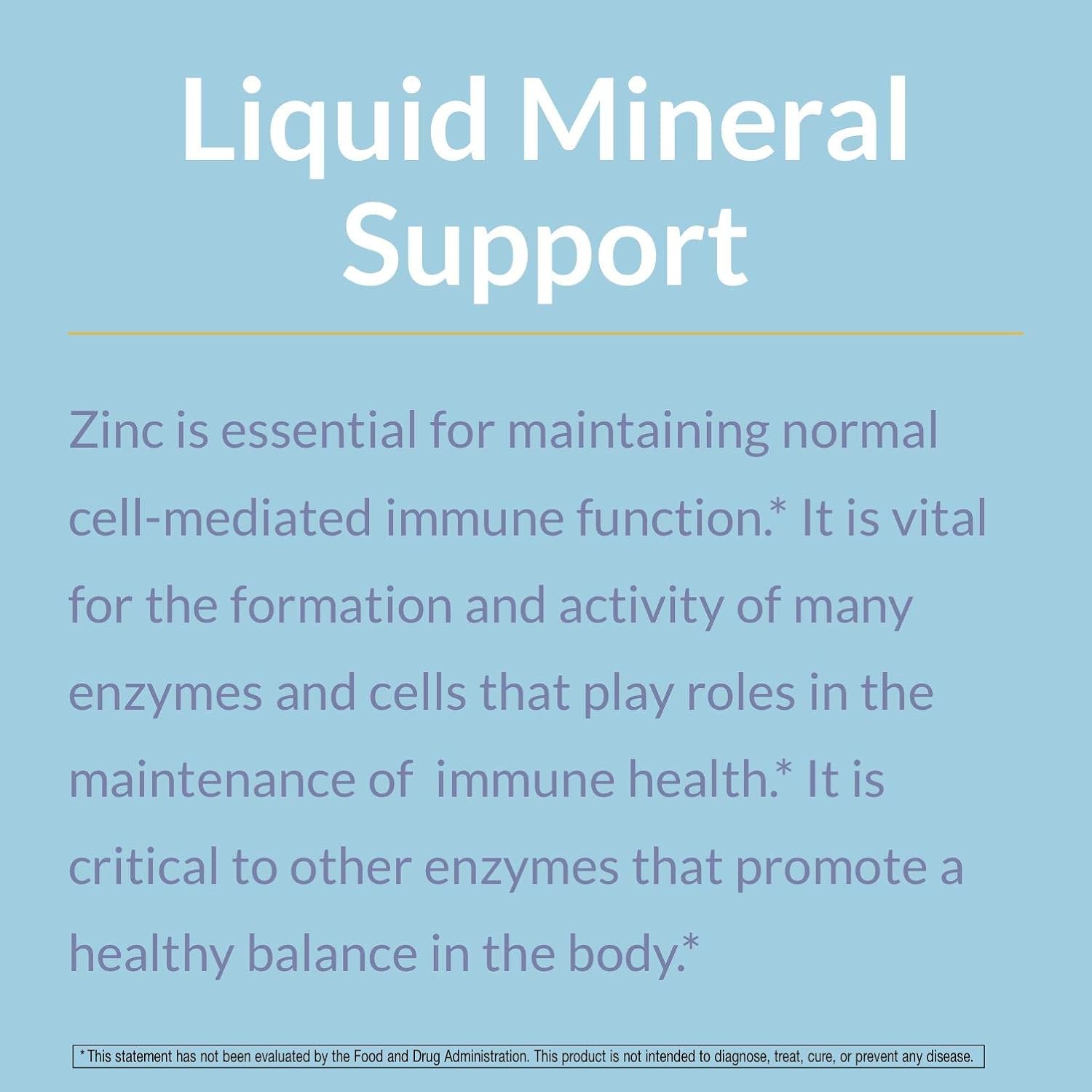 Eniva Health Liquid Zinc Supplement - Ultra Concentrated Drops for Immune Health - 1.7 oz.