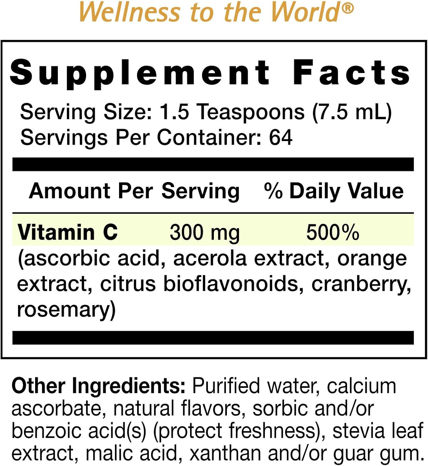 Eniva Liquid Vitamin C Immune Formula Orange Citrus Flavor | Acerola Berries & Orange | Sugar Free | Keto | 2 Month Supply