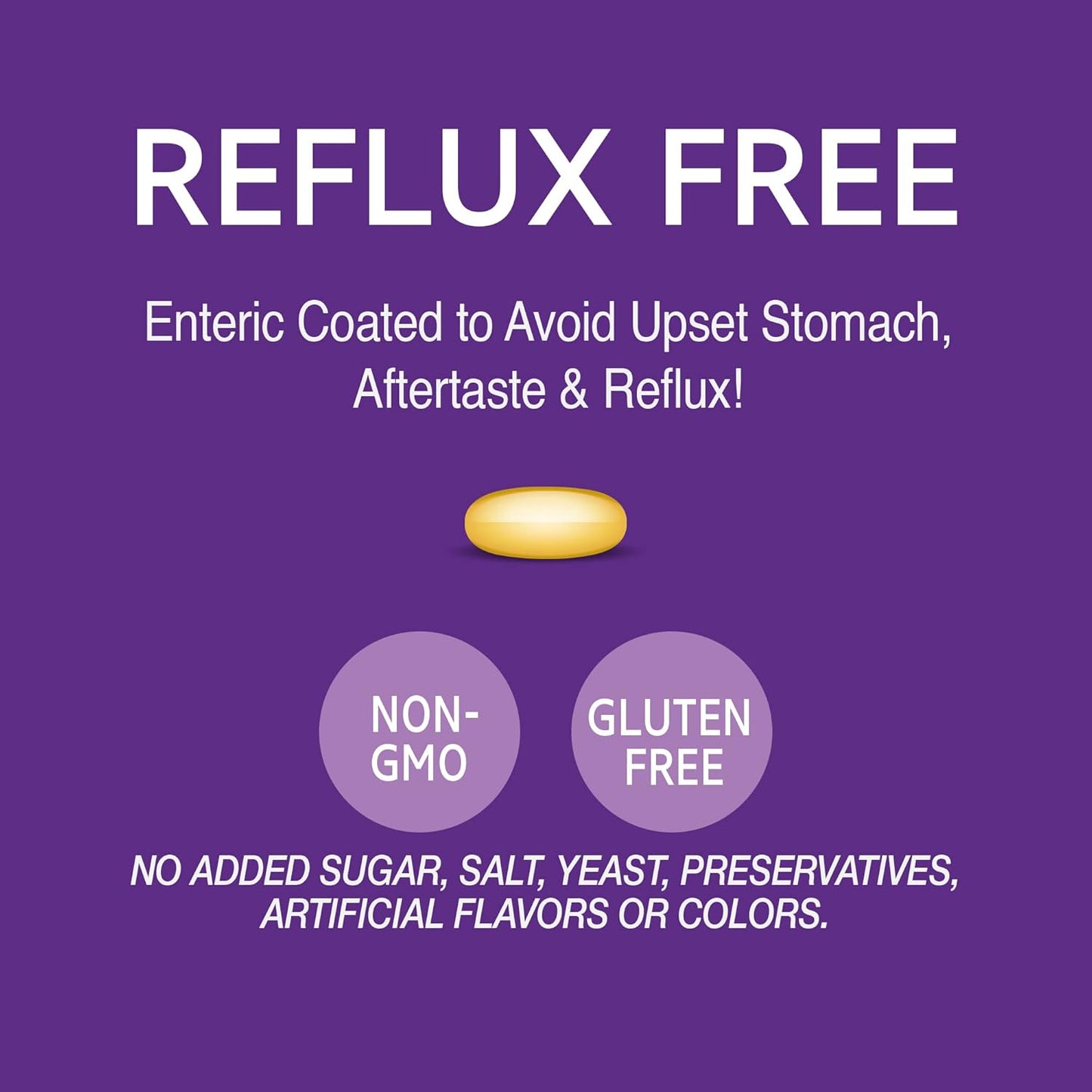 Enteric Coated Triple Omega 3-6-9 Complex Softgels for Reflux Relief - 90 Count