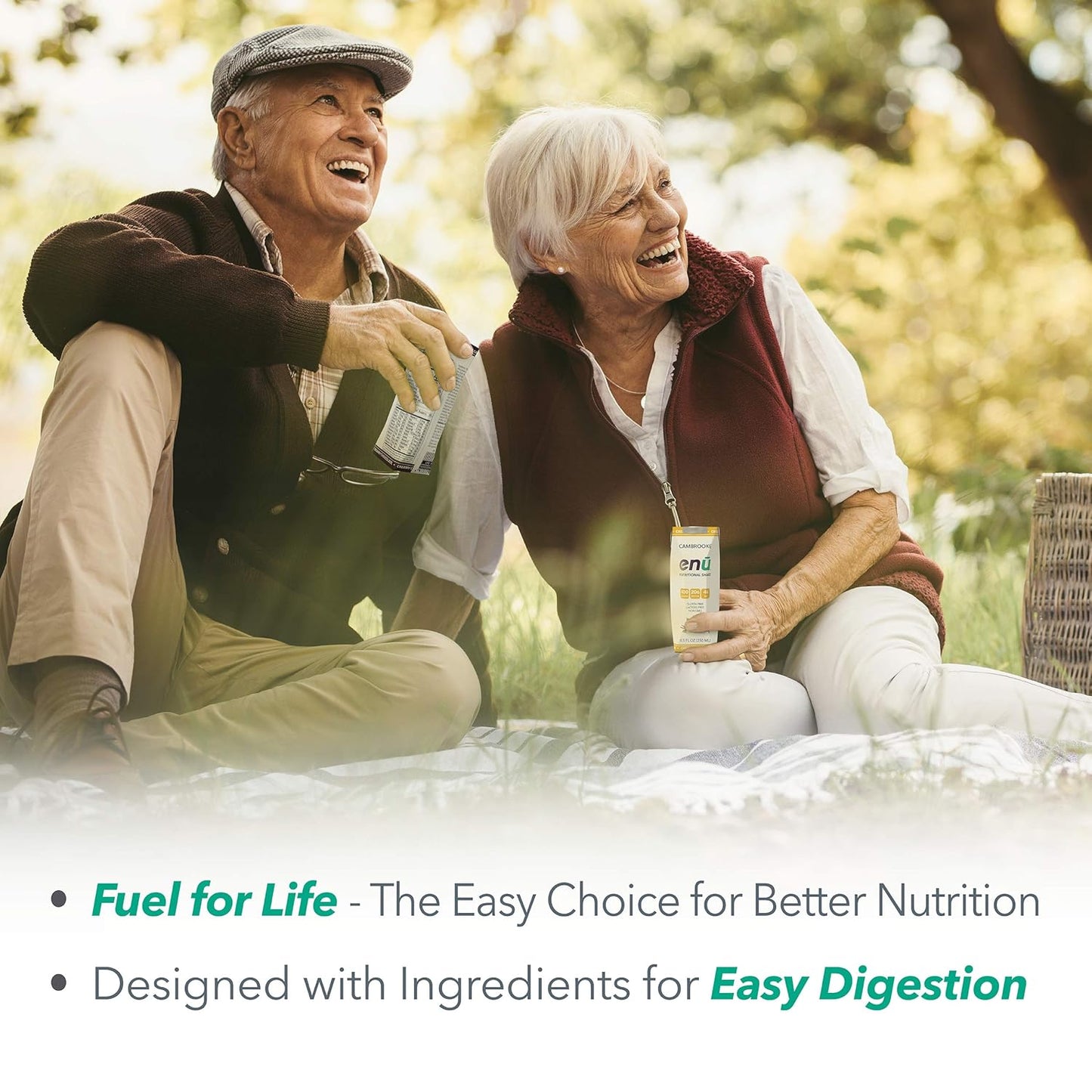 ENU Nutrition Shakes - Vanilla, Pack of 24 - High Protein Meal Replacement Shake for Weight Gain with 20g Protein and 400 Calories