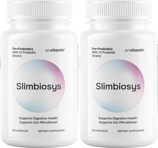envitamin Slimbiosys Ultra Probiotic Capsule for Women - 2 Pack, Pre & Probiotics Formula