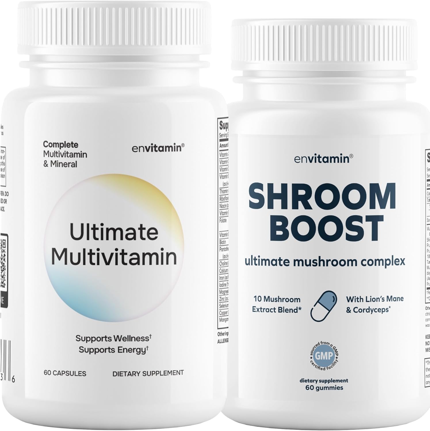Envitamin Ultimate Multivitamin Bundle with Mushroom Complex for Enhanced Health