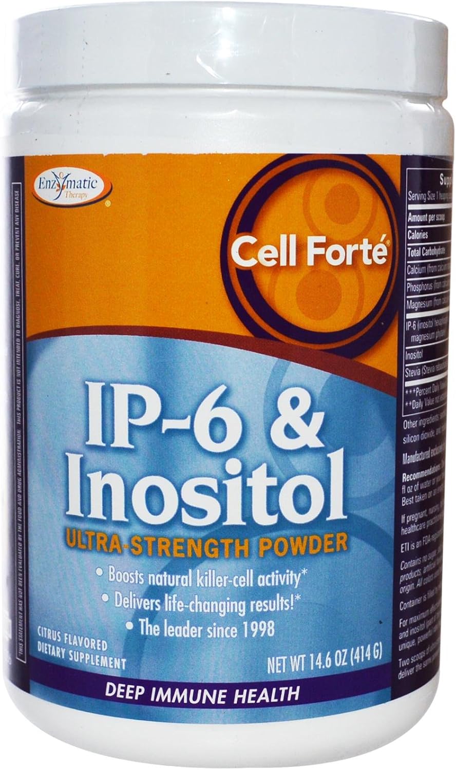 Enzymatic Therapy Cell Forte Powder with IP-6 & Inositol - 14.6 oz Bottle