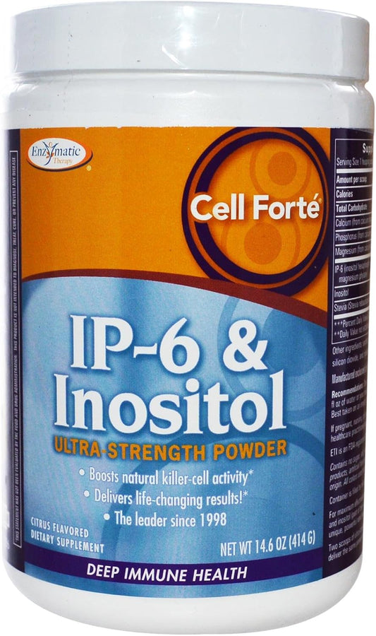 Enzymatic Therapy Cell Forte Powder with IP-6 & Inositol - 14.6 oz Bottle