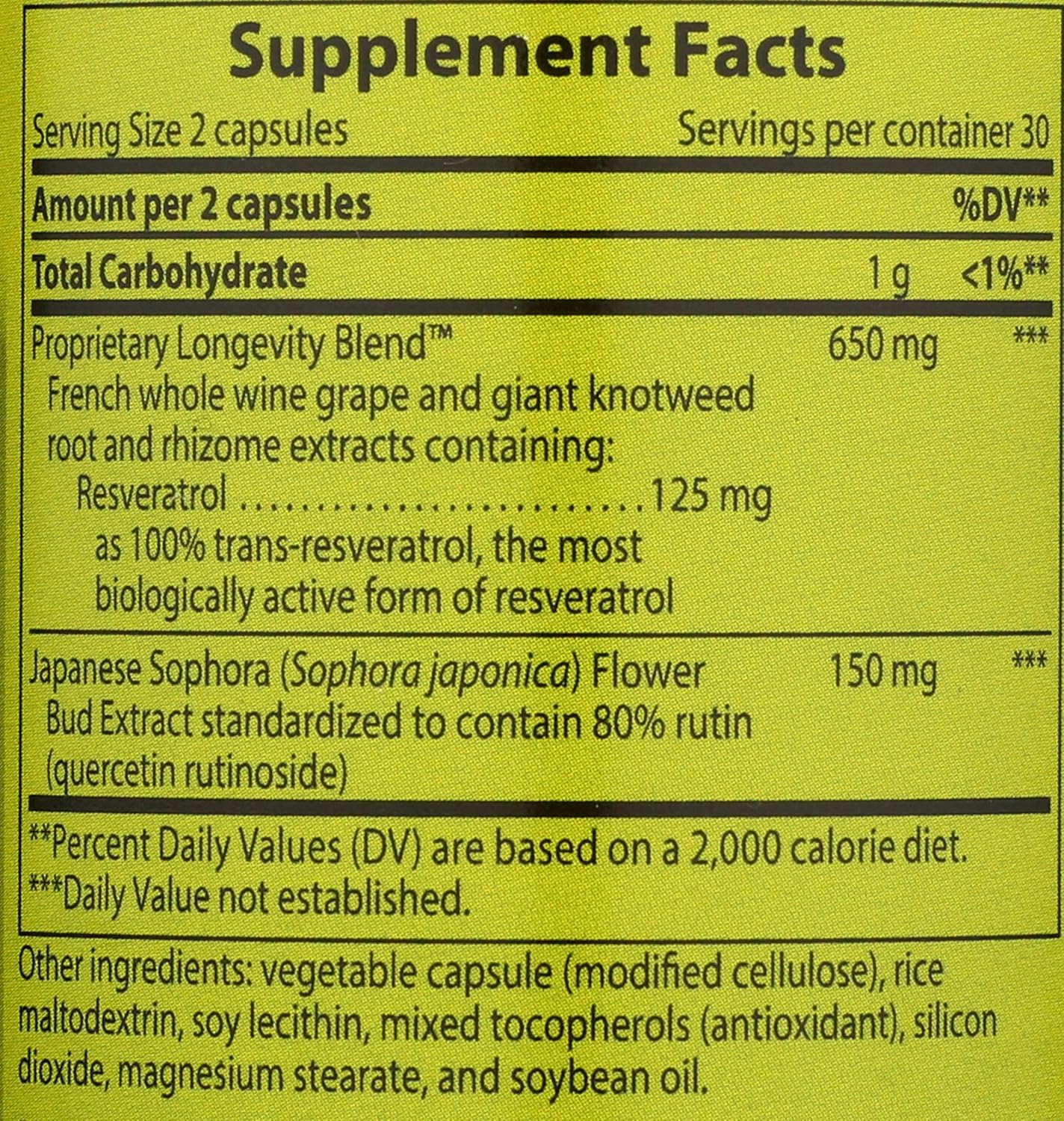Enzymatic Therapy Resveratrol Forte 60 Tablets - Antioxidant Support Supplement