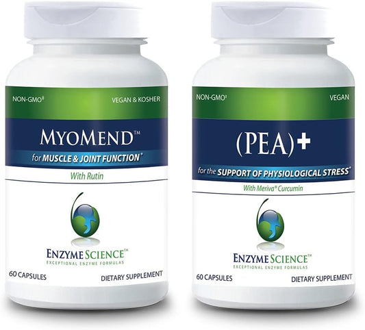Enzyme Science Myomend and (Pea)+ 60 for Recovery and Mobility Support