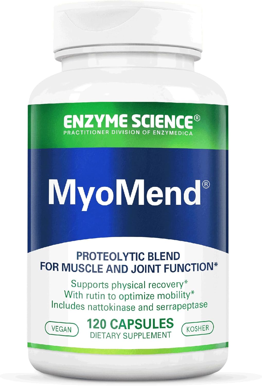 Enzyme Science Myomend Capsules - Muscle & Joint Support with Bromelain and Rutin - Vegan & Kosher Enzyme Health Supplement
