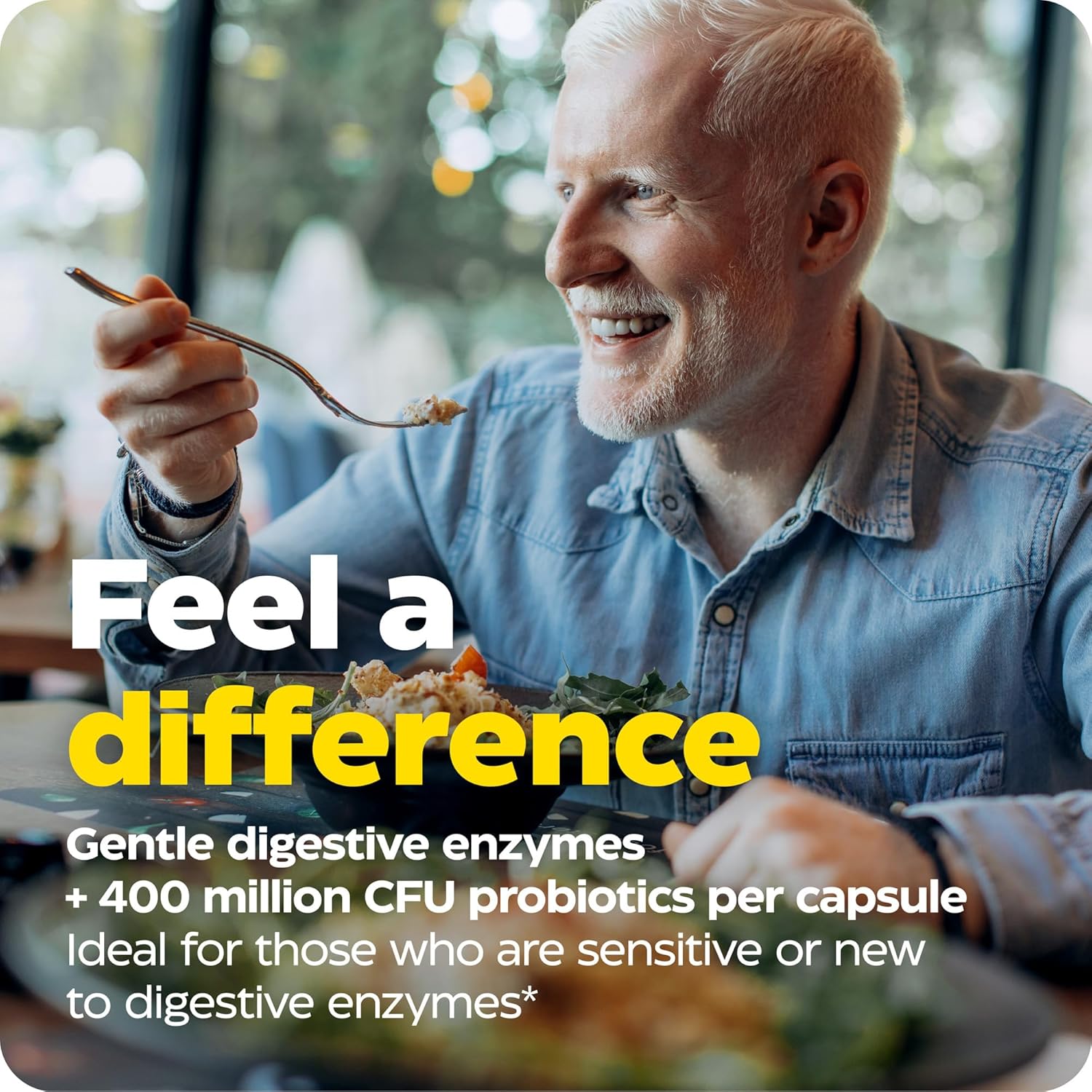 Enzymedica Digest Basic Probiotics 30 Capsules - Gentle Digestive Enzymes with 400 Million CFU Active Cultures