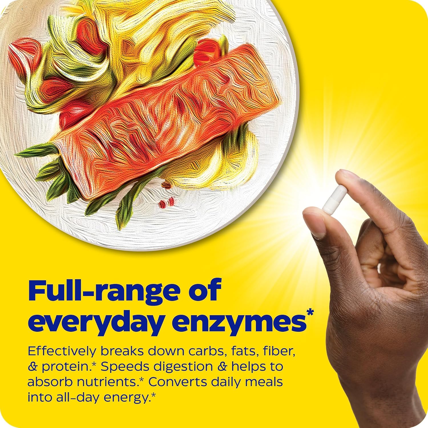 Enzymedica Digest Full-Range Digestive Enzymes 240 Count for Fast Gas & Bloating Relief
