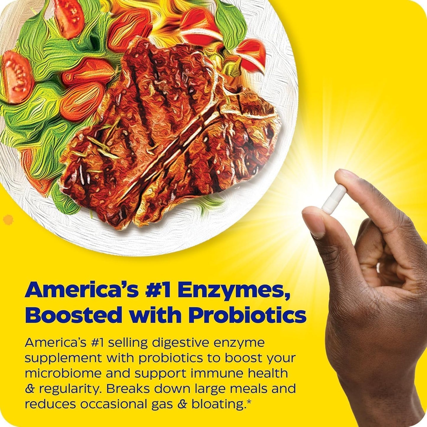 Enzymedica Digest Gold + Probiotics: 2-in-1 Gut Health Formula with Digestive Enzymes and 1.5 Billion Probiotic Cultures, 90 Capsules