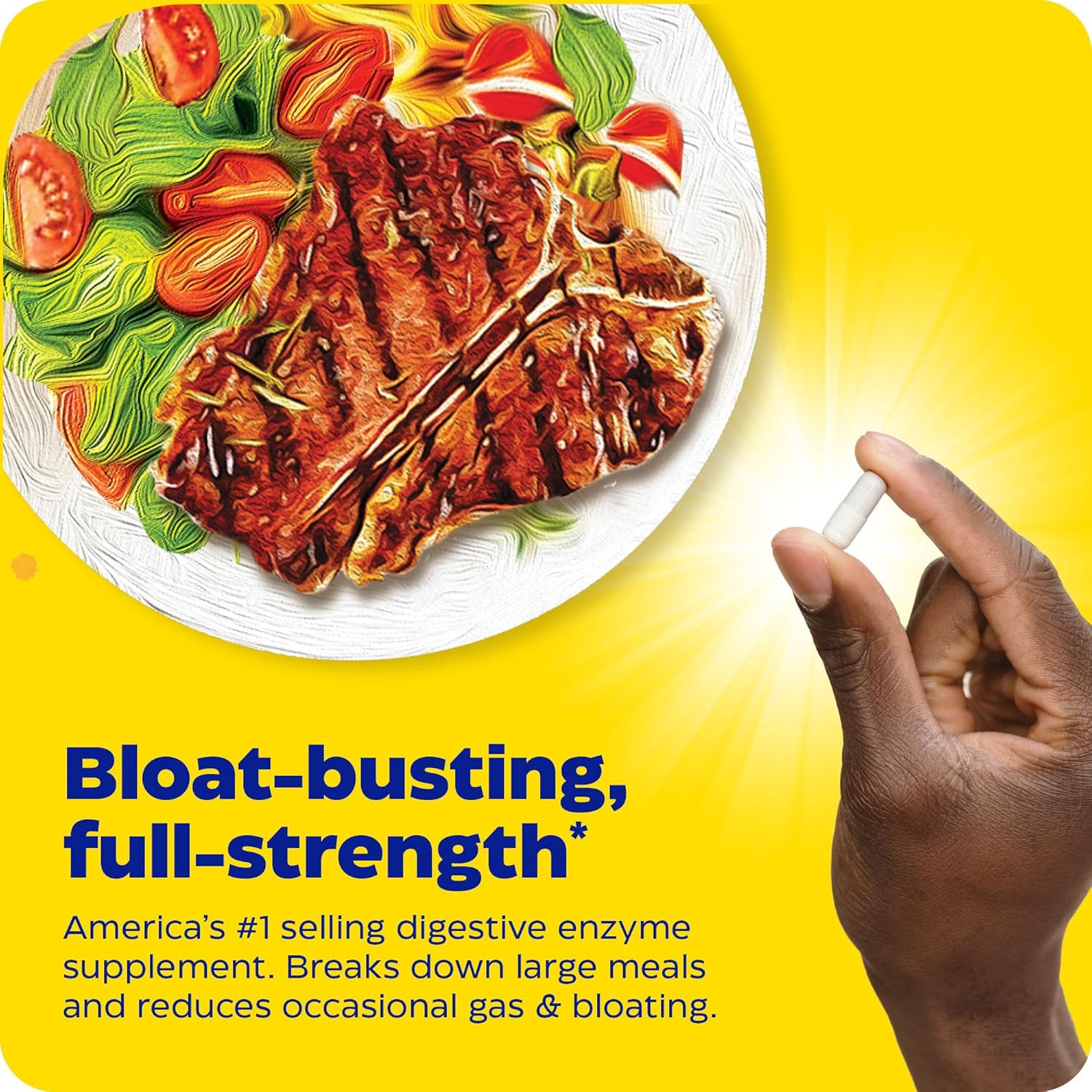 Enzymedica Digest Gold with ATPro - 180 Capsules, Maximum Strength, Fast-Acting Digestive Support for Large Meals, Bloating and Gas Prevention