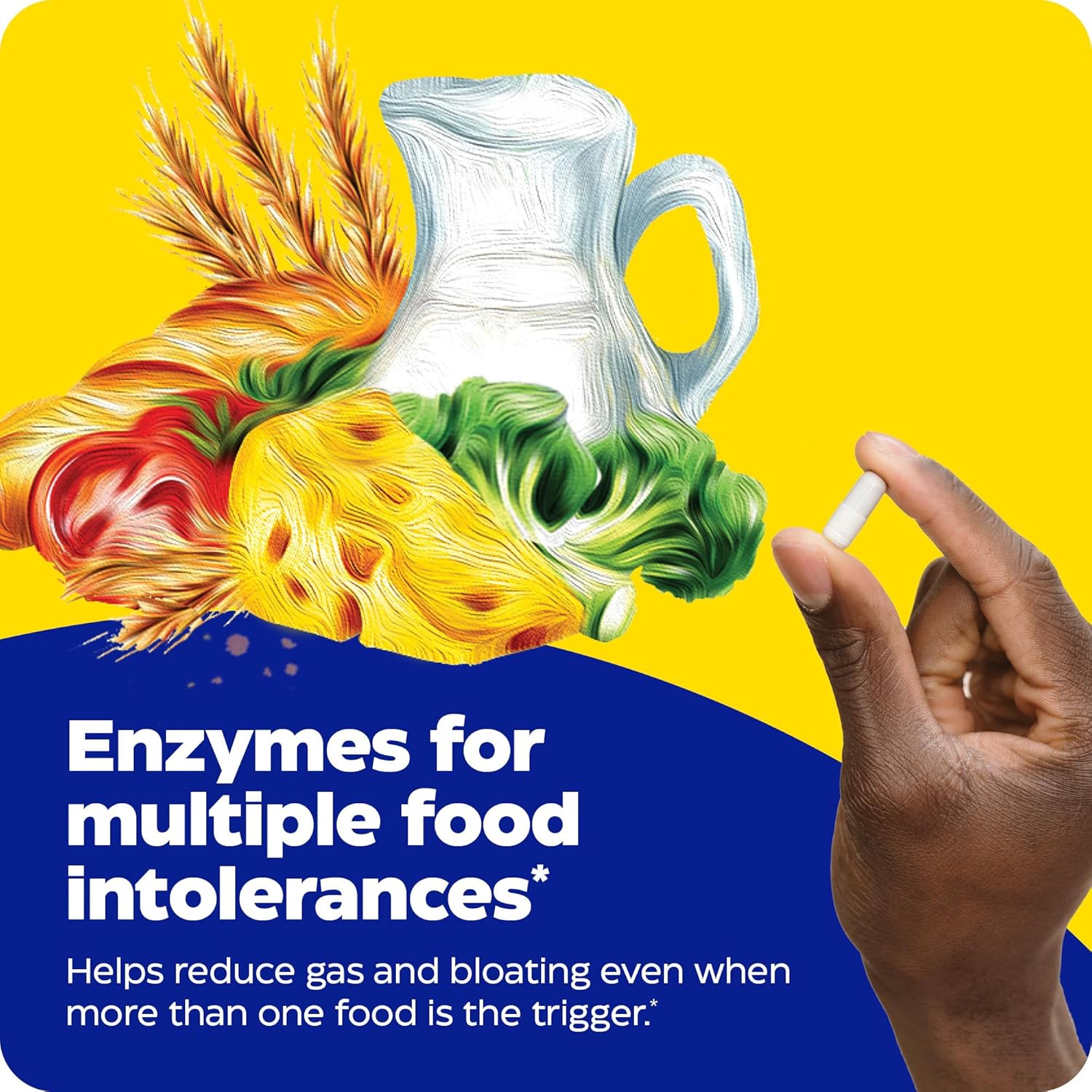 Enzymedica Digest Spectrum Capsules, Fast-Acting Relief for Multiple Food Intolerances, 120ct