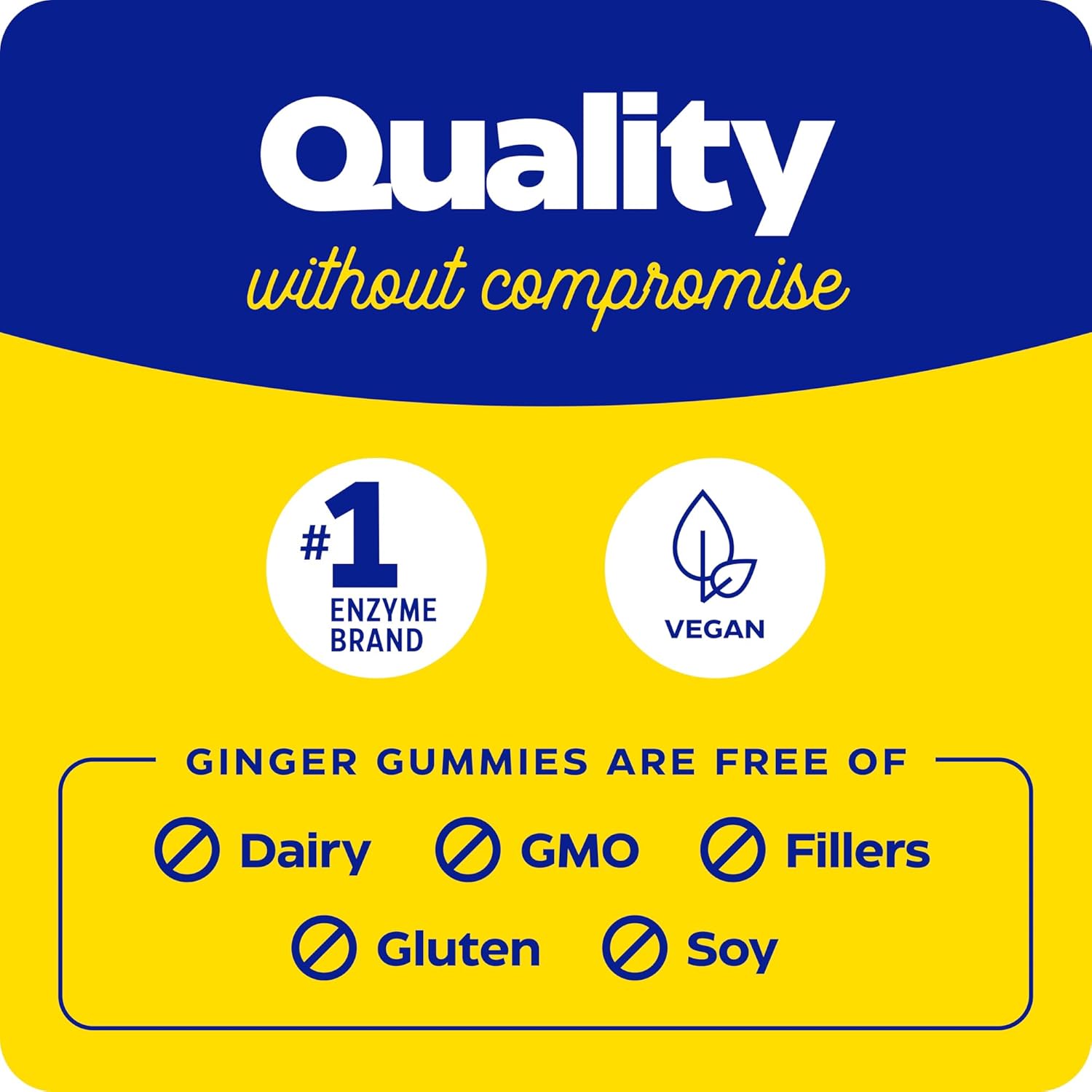 Enzymedica Ginger and Vitamin B6 Gummies - High Potency Support for Nausea and Indigestion - 60 Count