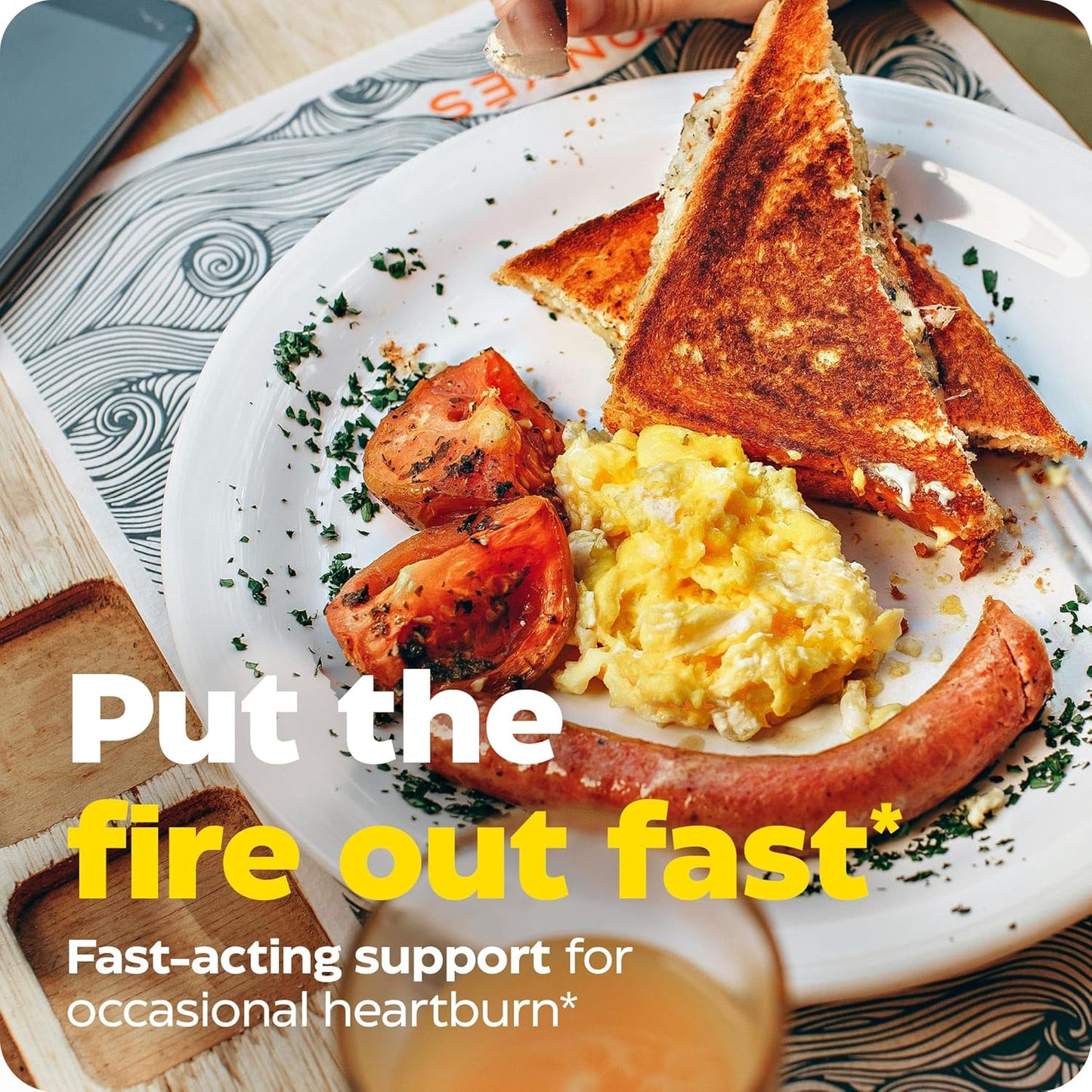 Enzymedica Heartburn Soothe Chews - Digestive Aid, Fast-Acting, Vanilla Orange Flavor - 90 Chews (45 Servings)