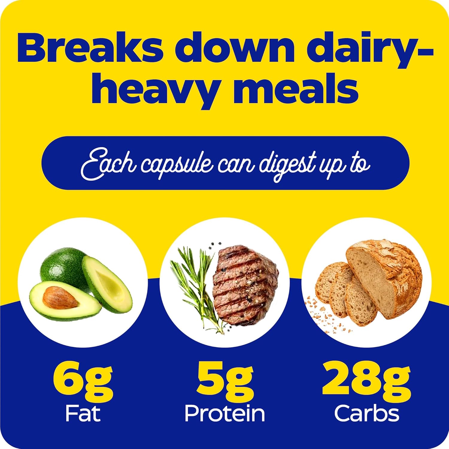 Enzymedica Lacto: Fast-Acting Digestive Enzymes for Dairy Digestion, 30 Count