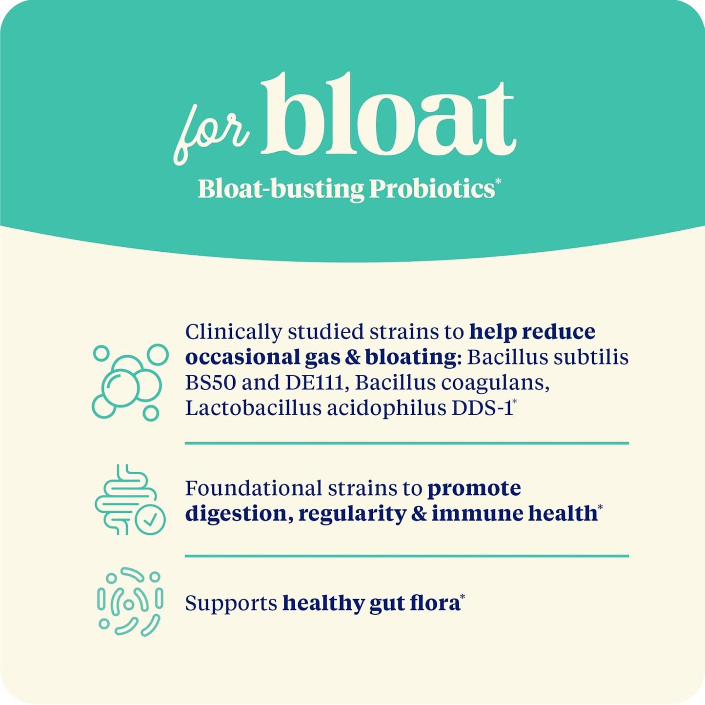 Enzymedica SubCulture Probiotics 50 Billion CFU for Gas & Bloating, Immune & Digestive Support - 30 Count