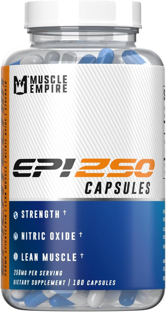 Epicatechin Extract Capsules 250mg | 180 Count | Promotes Lean Muscle Growth & Nitric Oxide Production