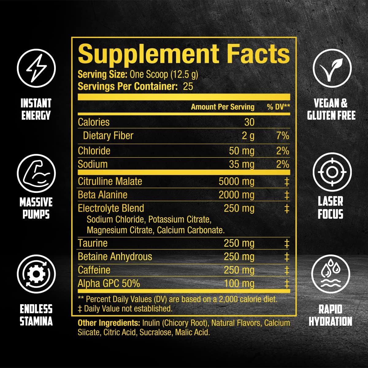 EPN Supplements BALLISTIC Pre Workout Powder - Best Nitric Oxide Booster with Electrolytes, Caffeine, Nootropics - Citrus Blast Flavor for Enhanced Pumps, Focus, Stamina, Energy, Hydration - Men & Women