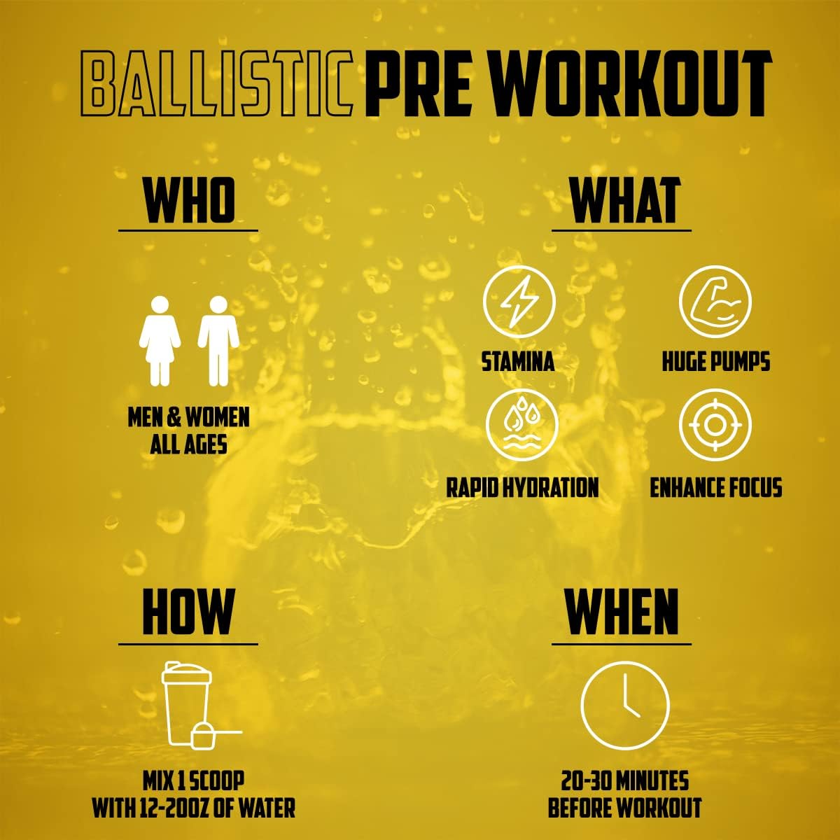 EPN Supplements BALLISTIC Pre Workout Powder - Best Nitric Oxide Booster with Electrolytes, Caffeine, Nootropics - Citrus Blast Flavor for Enhanced Pumps, Focus, Stamina, Energy, Hydration - Men & Women