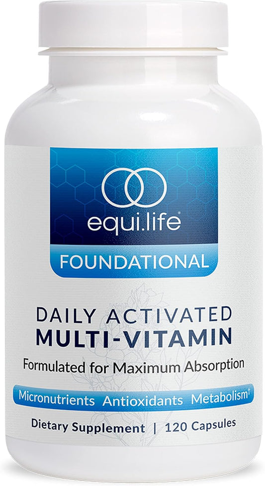 Equilife Daily Multi-Vitamin with 21 Essential Vitamins & Minerals, Antioxidant-Rich Formula for Immunity and Energy Boost, Overall Health Support (30 Servings)