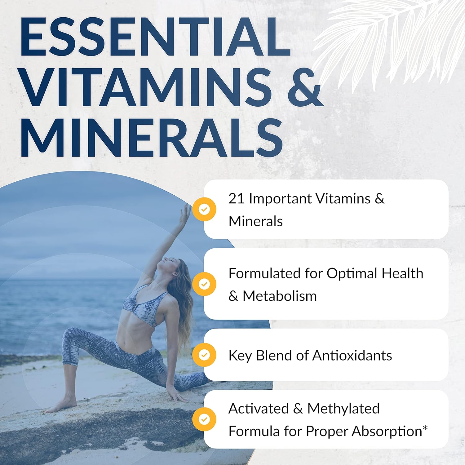 Equilife Daily Multi-Vitamin with 21 Essential Vitamins & Minerals, Antioxidant-Rich Formula for Immunity and Energy Boost, Overall Health Support (30 Servings)