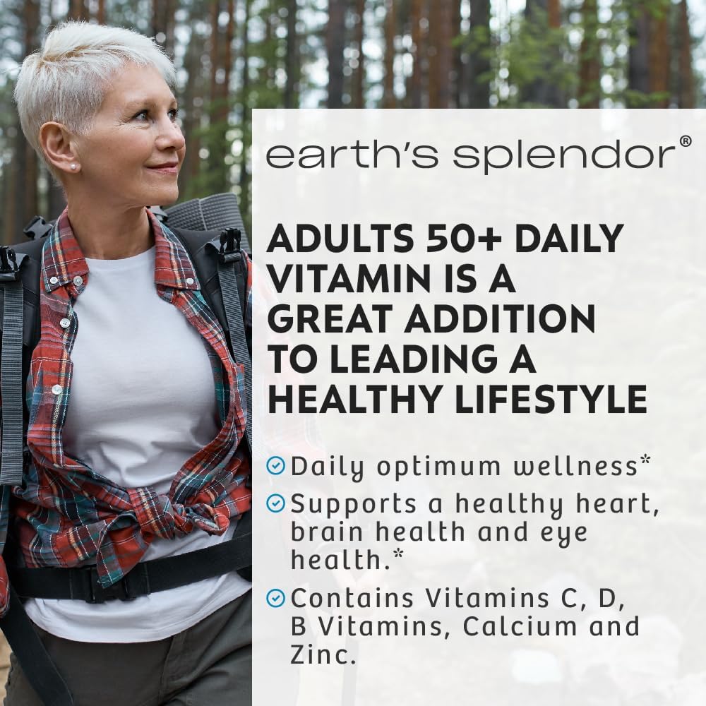 Essential Daily Vitamins for Adults 50+ - Support Overall Wellness, Daily Nutrients, 120 Day Supply