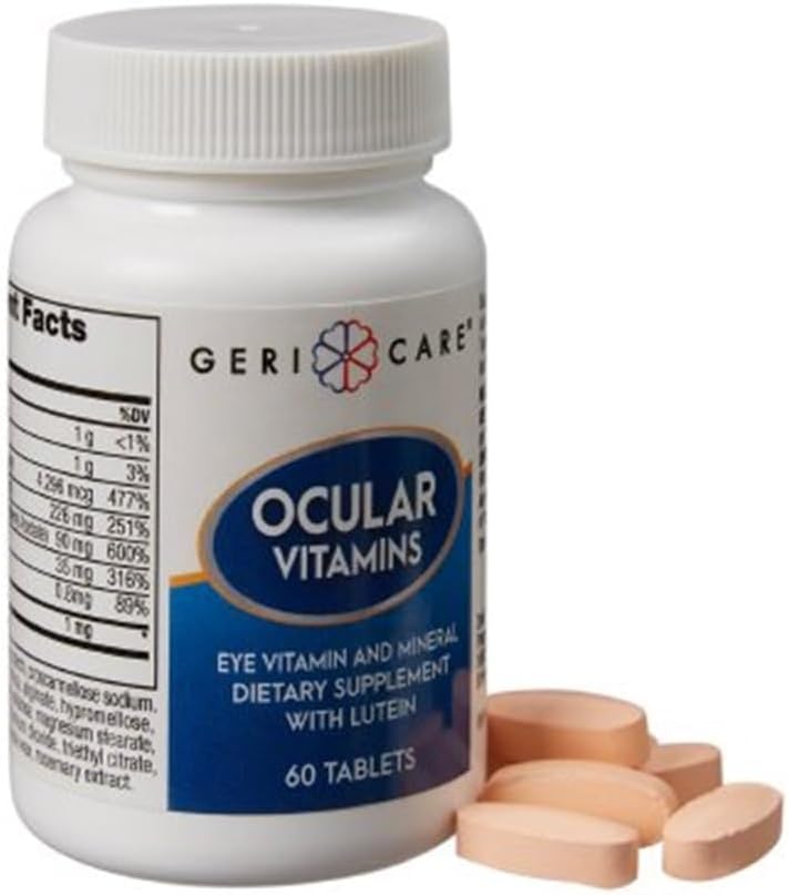 Essential Eye Multivitamin for Retina and Cornea Health - Advanced Vision Support - Lutein, Carotenoids, Vitamin C, E, Zinc, Copper - 60 Tablets