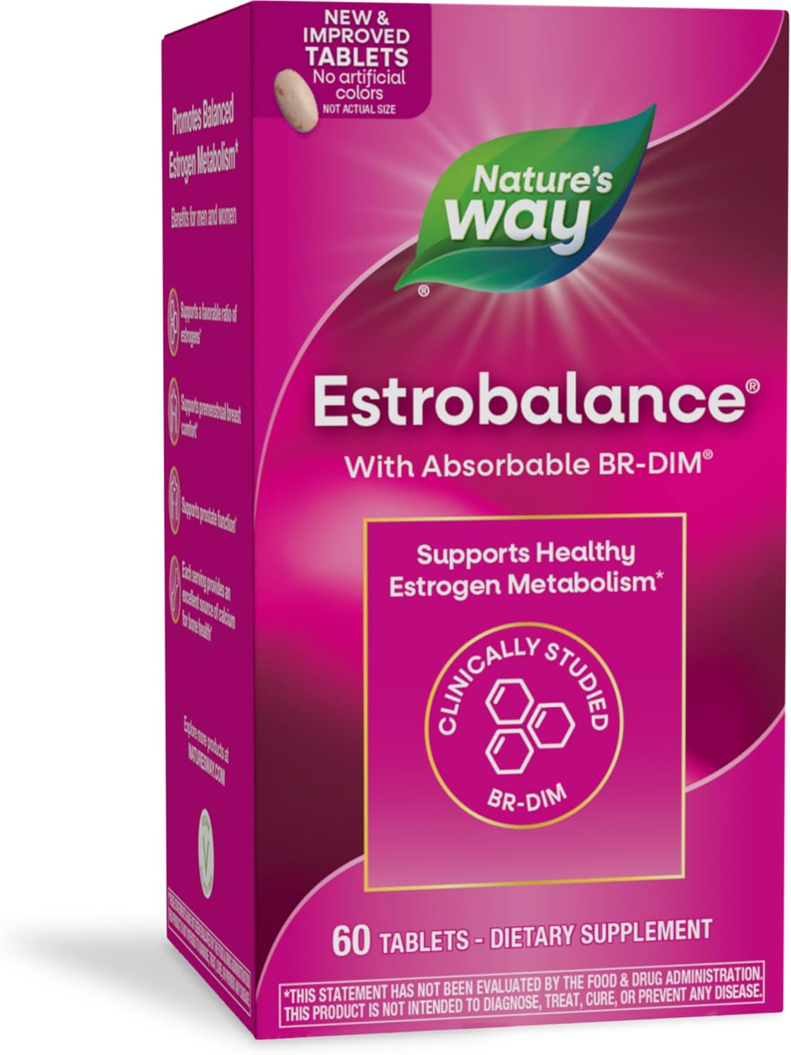 Estrobalance BR-DIM for Healthy Estrogen Metabolism - Vegan & Gluten Free - 60 Tablets