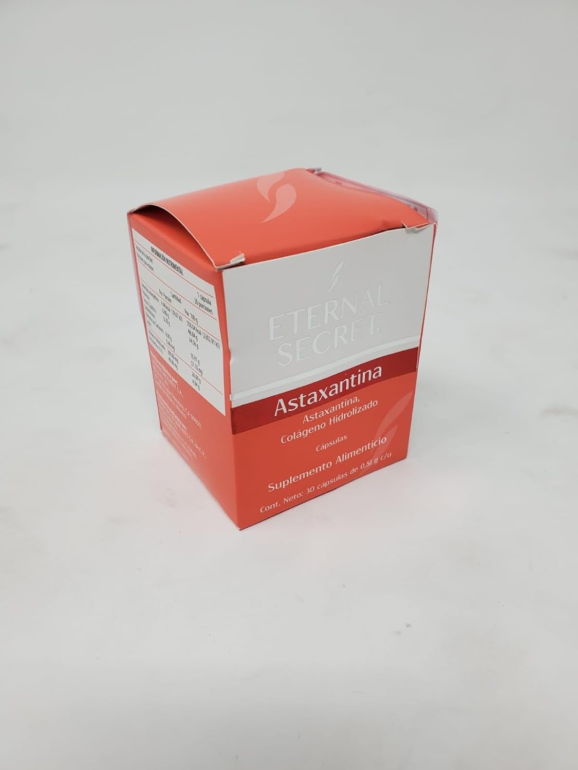 Eternal Secret Astaxanthin/Hydrolyzed Collagen Health Supplement 30 Capsules