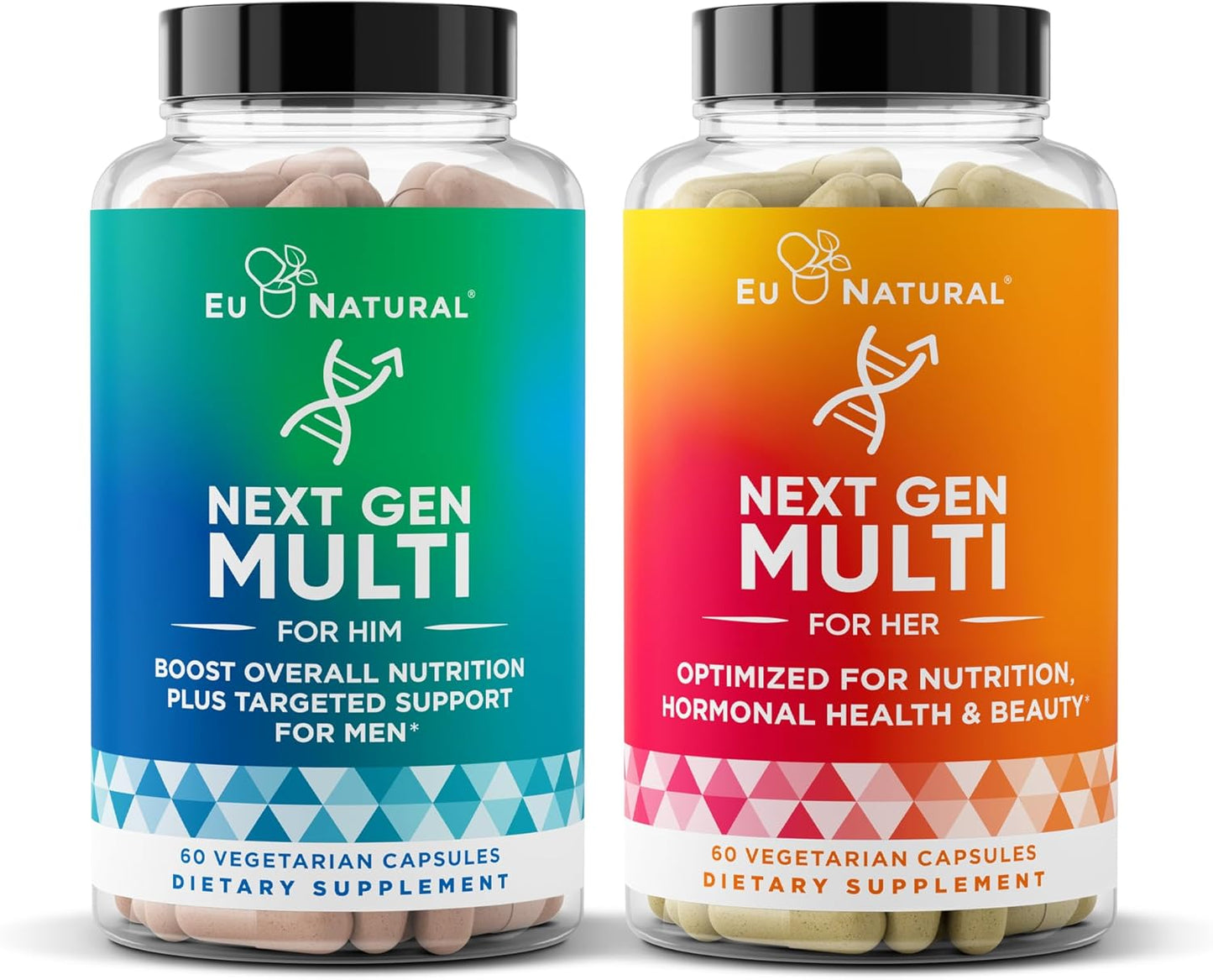 Eu Natural Next Gen Multivitamin Bundle for Men and Women - Complete Daily Support for Energy, Heart, Bone, Hair, Skin Health and More