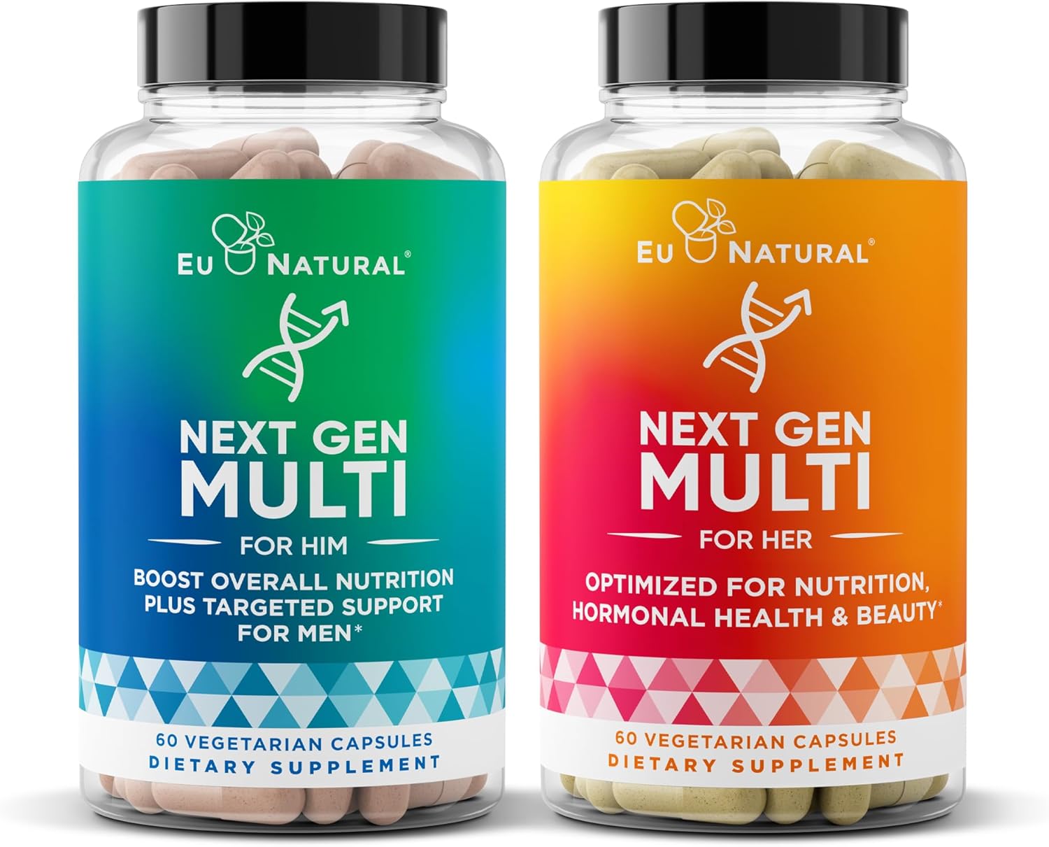 Eu Natural Next Gen Multivitamin Bundle for Men and Women - Complete Daily Support for Energy, Heart, Bone, Hair, Skin Health and More