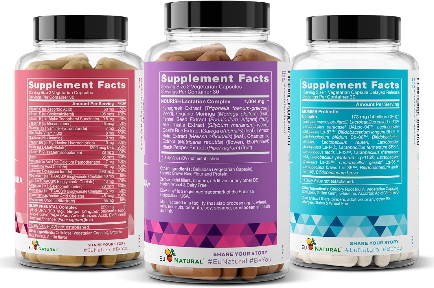 Eu Natural Postnatal Bundle for Nursing Moms - Supports Digestion, Nourishes Mom & Baby for a Healthy Glow