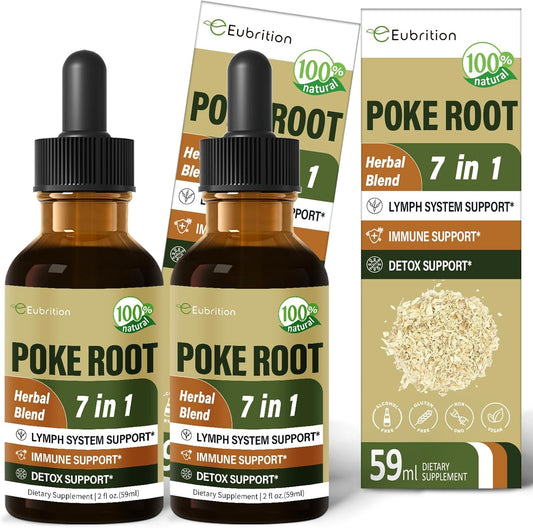 Eubrition Lymph System Support Drops - 7-in-1 Formula with Goldenseal & Dandelion Extracts for Lymphedema & Immune Support - 4oz