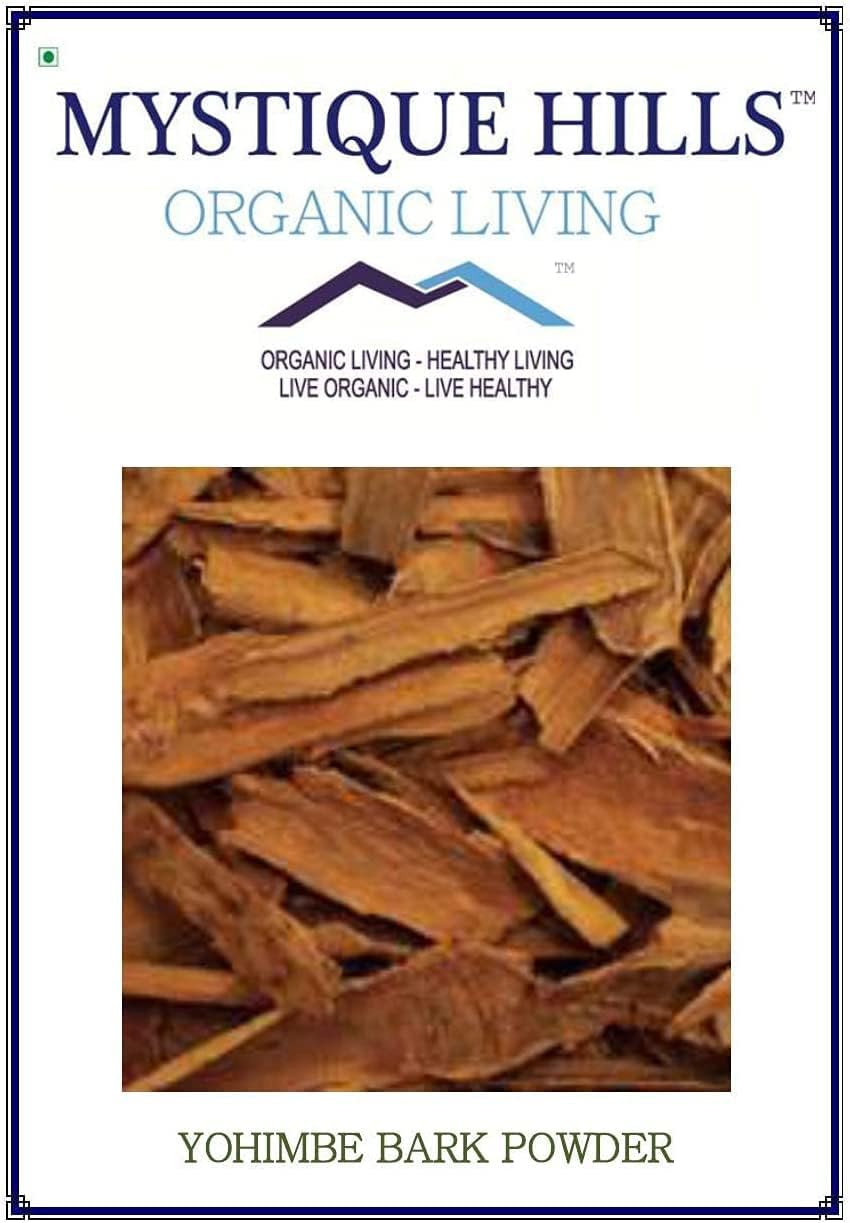 EVOCUES Mystique Hills Yohimbe Bark Powder - 50g, Natural Supplement for Energy and Stamina