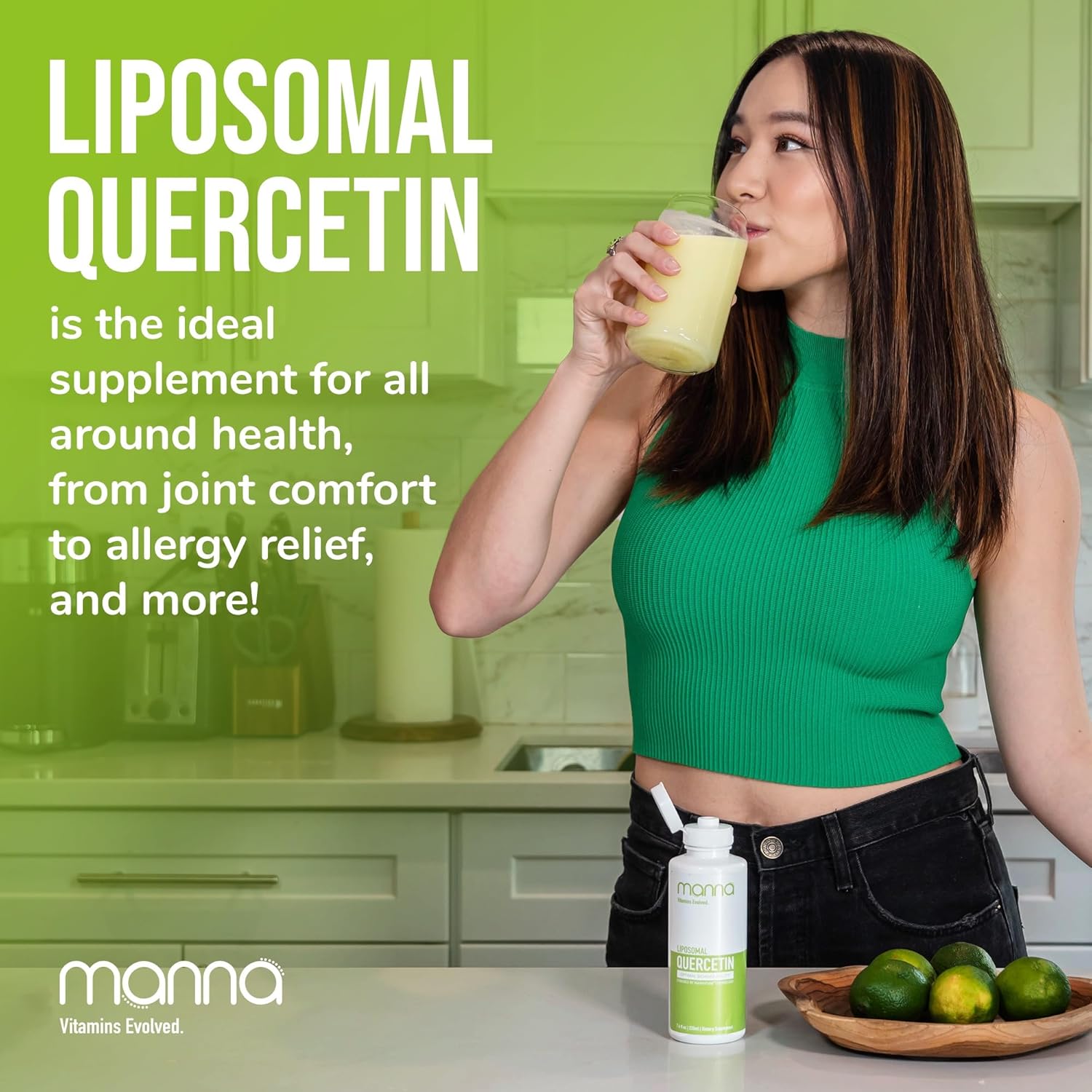 Evolved Liposomal Quercetin by Manna Vitamins - Enhanced Absorption Formula