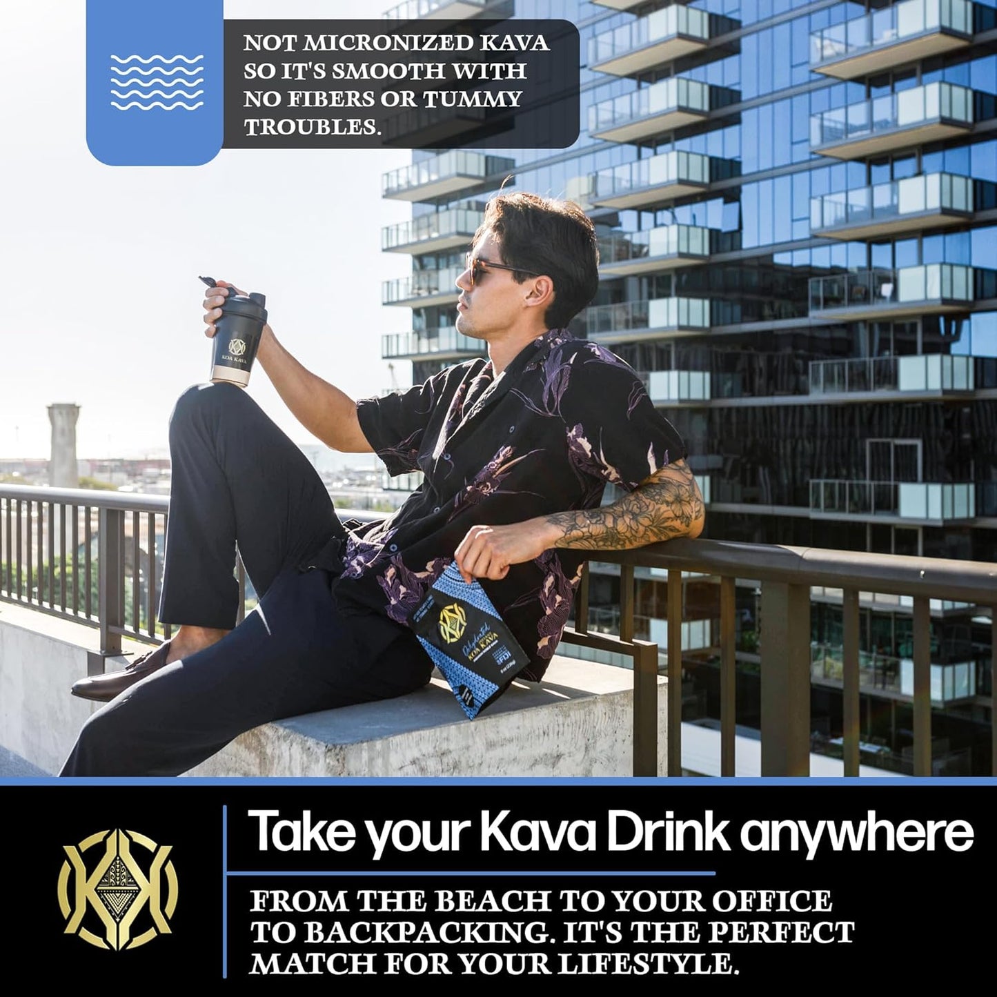 Explore Koa Kava Premium Sample Pack with 2 oz Instant Kava Powder + 4 oz Bags of Tongan, Fijian, and Vanuatu Waka Medium Grind. Find Your Perfect Relaxation Blend!