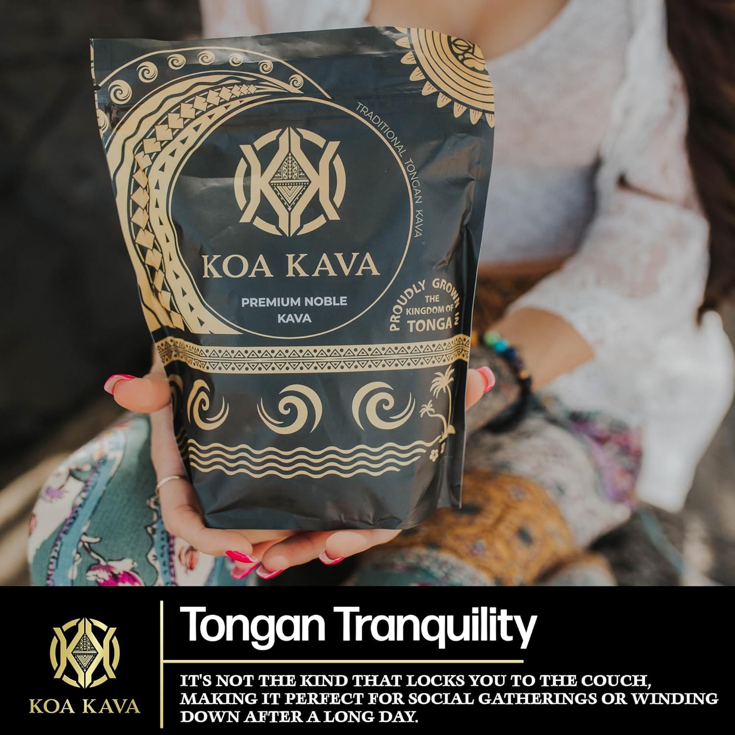 Explore Koa Kava Premium Sample Pack with 2 oz Instant Kava Powder + 4 oz Bags of Tongan, Fijian, and Vanuatu Waka Medium Grind. Find Your Perfect Relaxation Blend!
