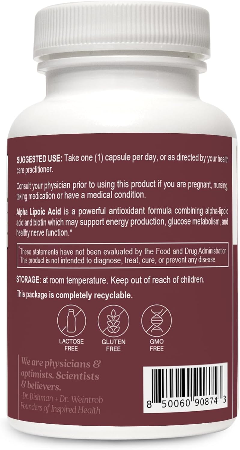 Extended Release Alpha Lipoic Acid CR with Biotin for Better Absorption - Antioxidant Supplement - Made in USA - 60 Vegetarian Tablets