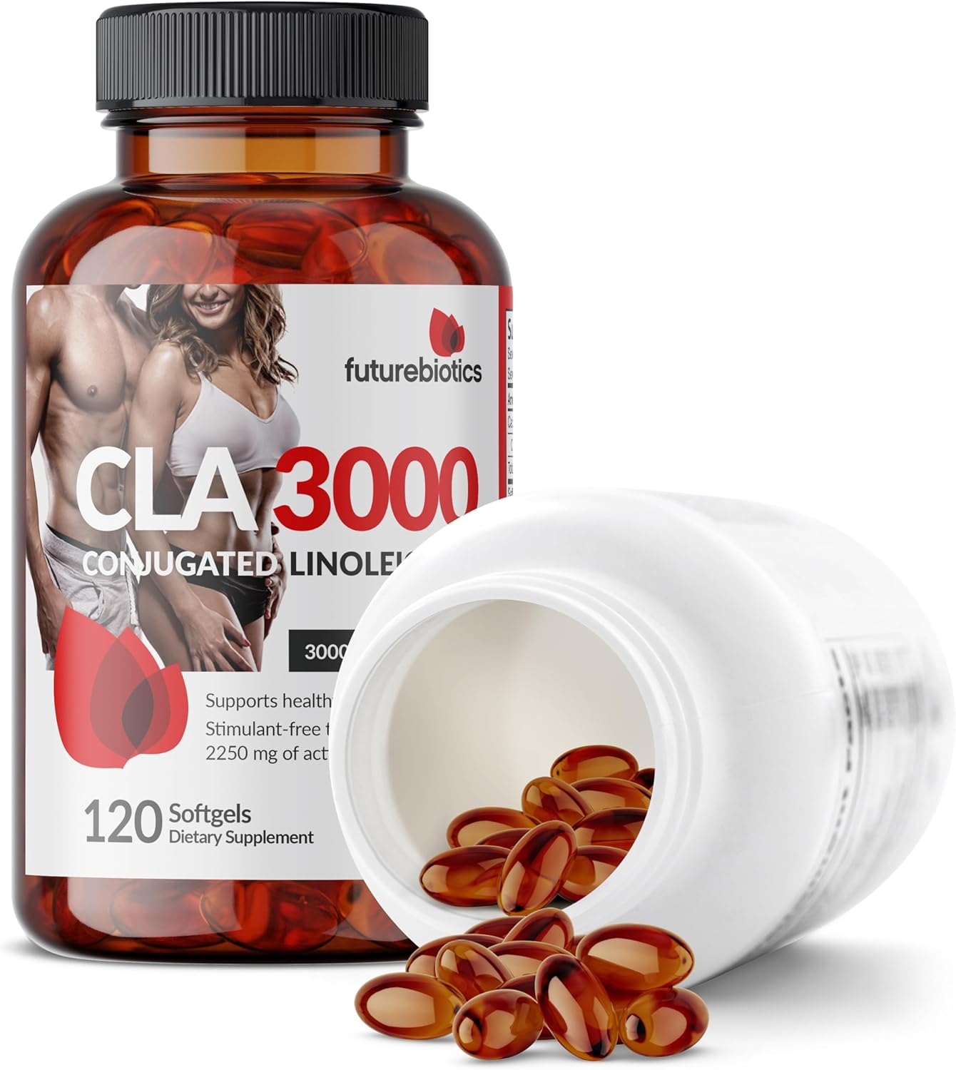 Extra High Potency Futurebiotics CLA 3000 Softgels - Non-Stimulating Conjugated Linoleic Acid, Non GMO Formula