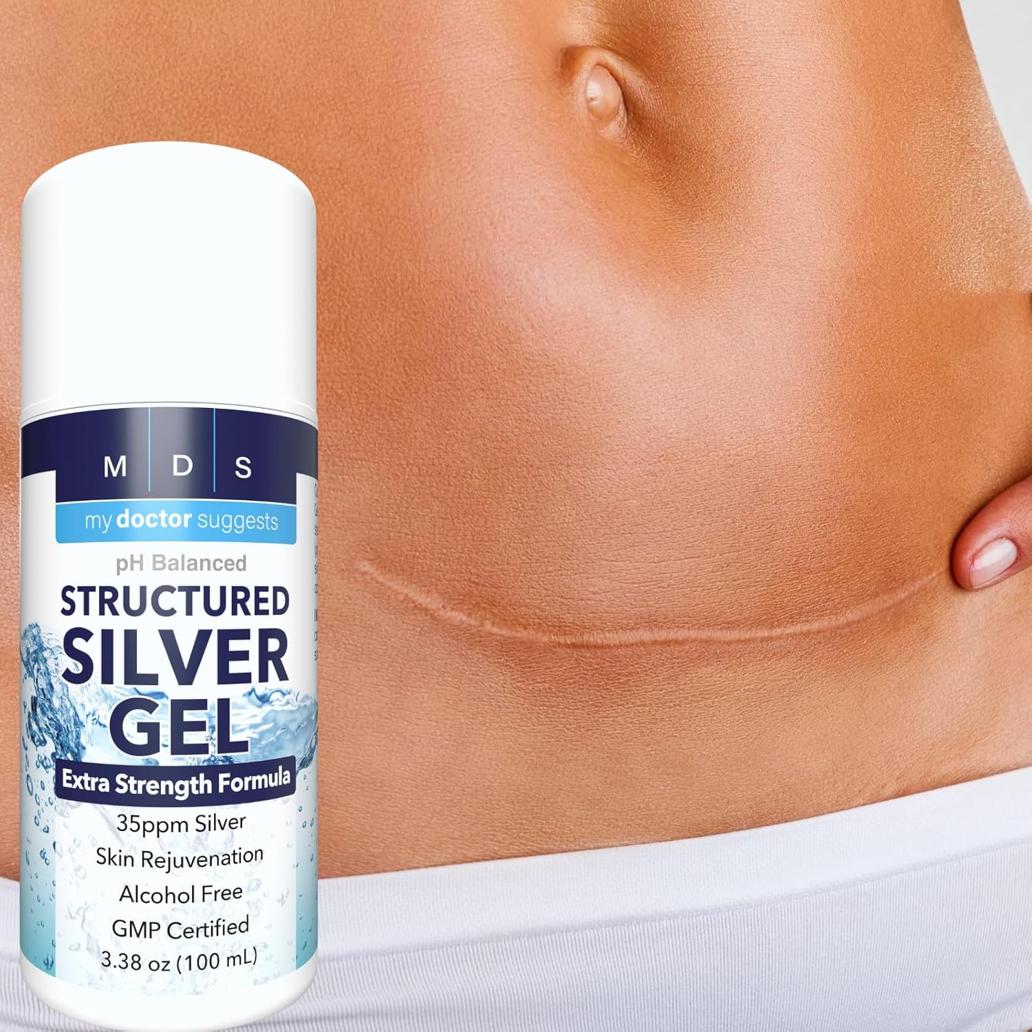 Extra Strength 35ppm Colloidal Silver Gel 2 Pack - USA Made - High Potency Structured Formula for Maximum Benefits