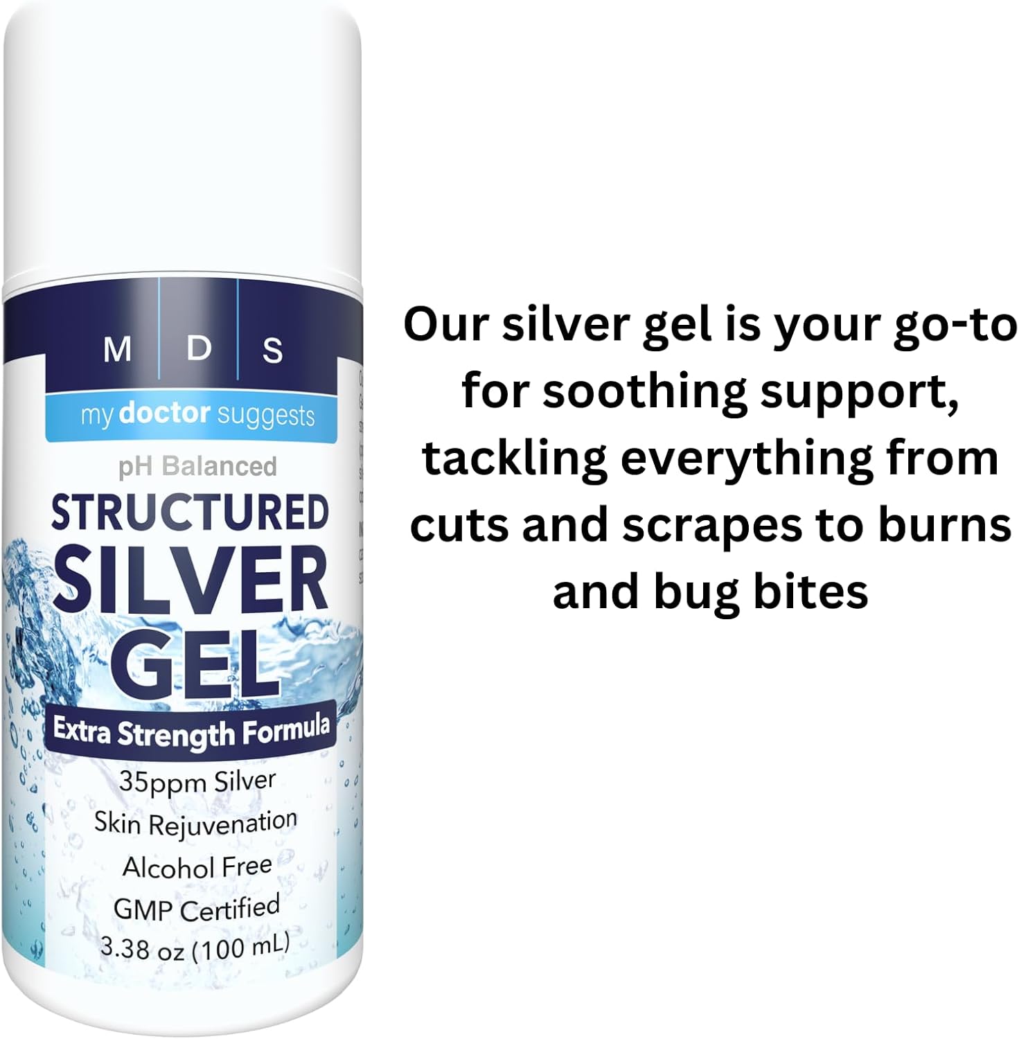 Extra Strength 35ppm Colloidal Silver Gel 2 Pack - USA Made - High Potency Structured Formula for Maximum Benefits