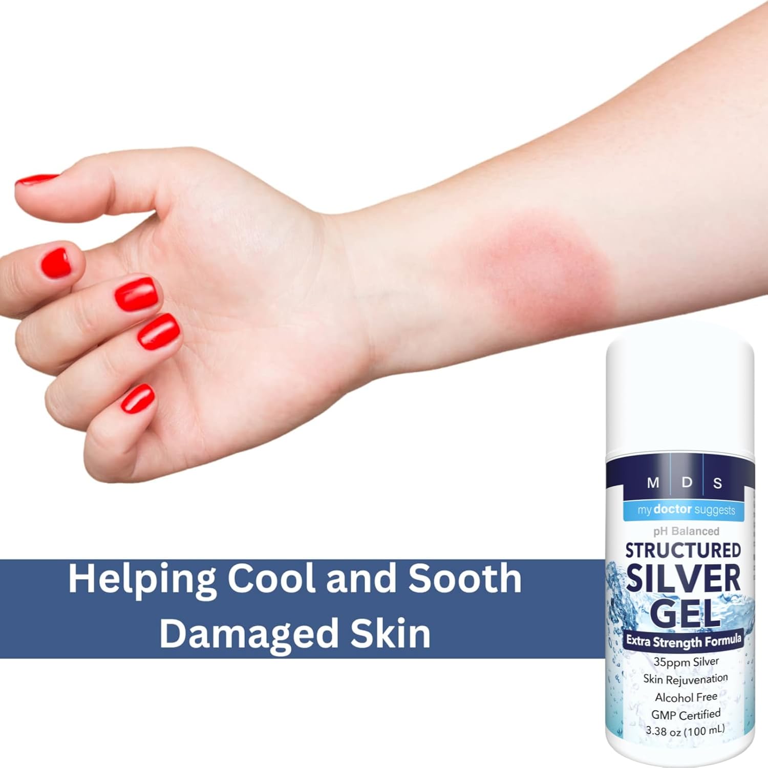 Extra Strength 35ppm Colloidal Silver Gel 2 Pack - USA Made - High Potency Structured Formula for Maximum Benefits