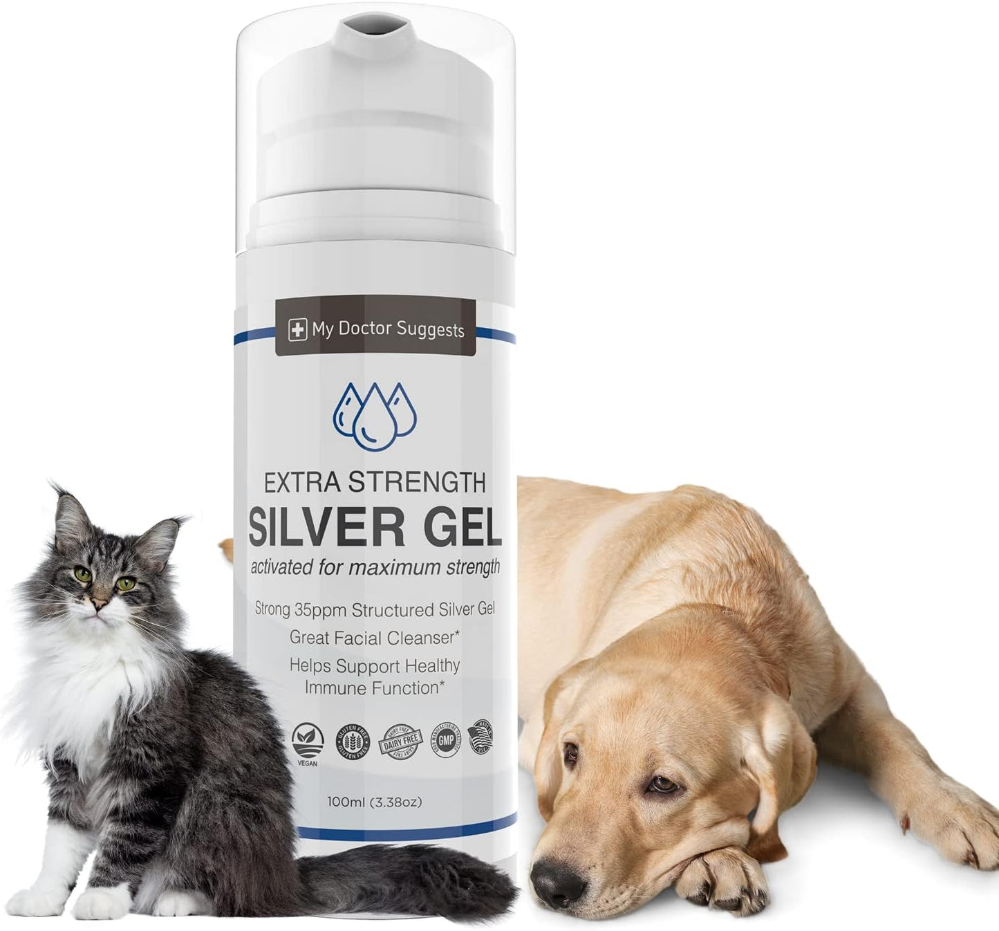 Extra Strength 35ppm Colloidal Silver Gel 4 Pack - USA Made, Maximum Potency Structured Formula - Doctor Recommended Formula