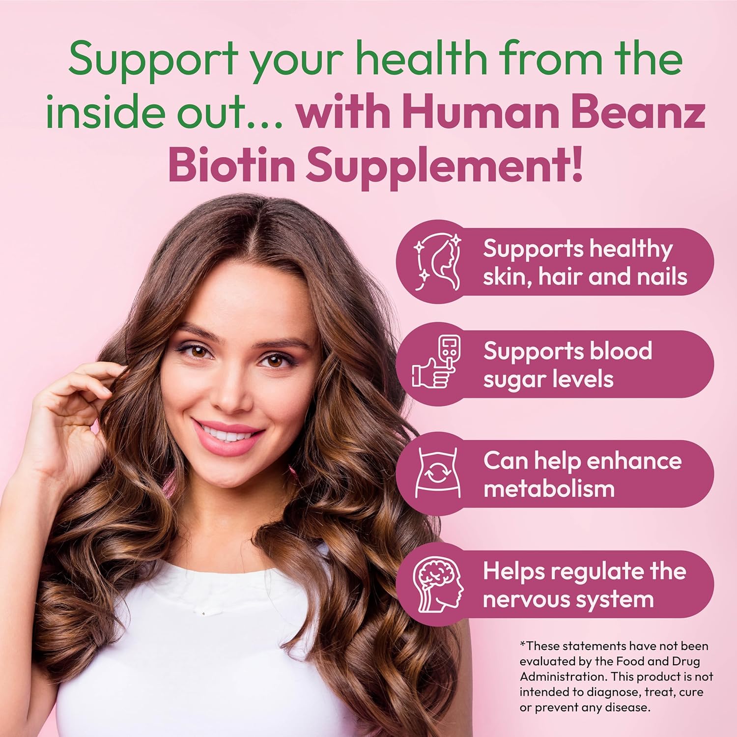 Extra Strength Biotin Gummy Vitamins for Hair, Skin, and Nails - 5000mcg - Hair Growth for Men and Women - 120 Strawberry Blast Jelly Beans