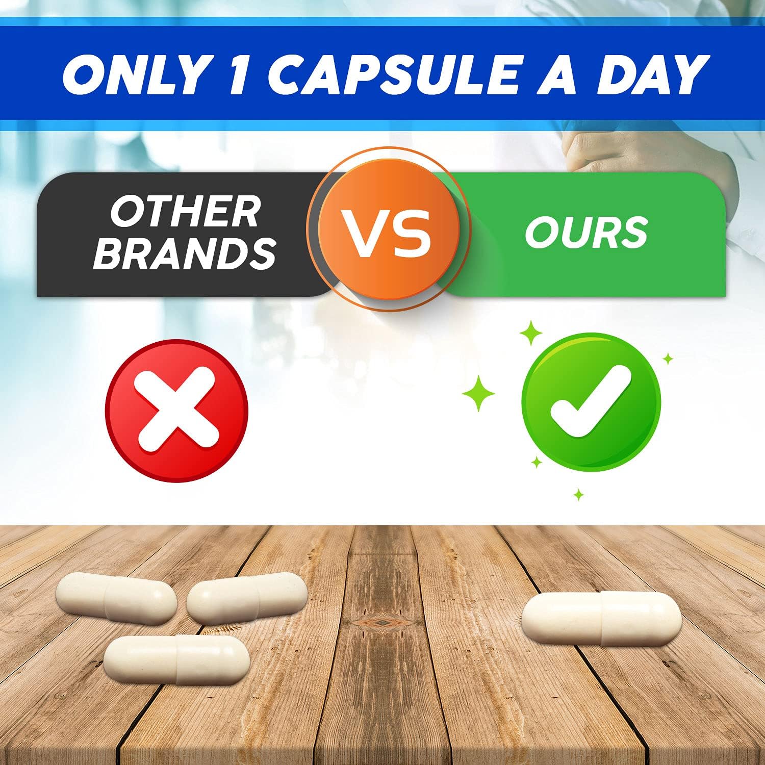 Extra Strength GeriCare Probiotic with 20 Billion CFU of Lactobacillus Rhamnosus R-11 for Digestive Support - 30 Capsules