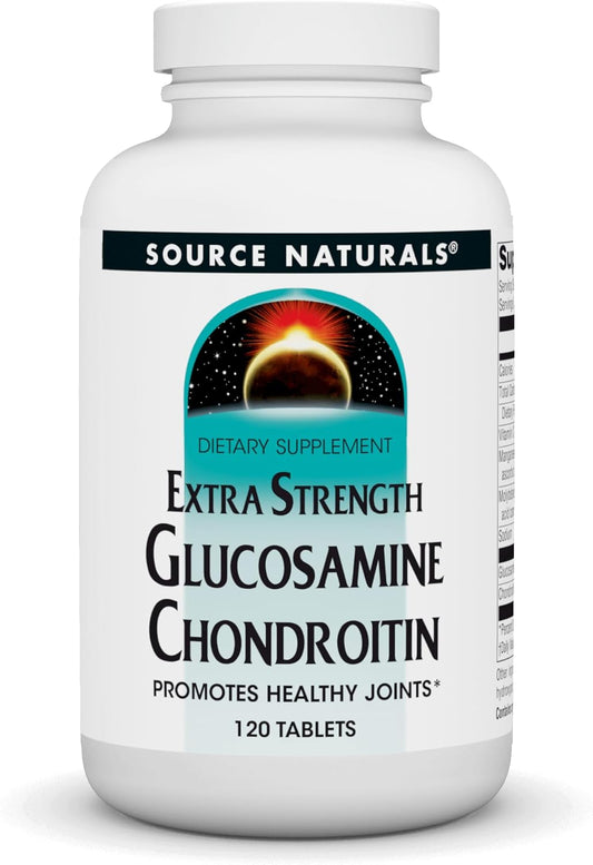 Extra Strength Glucosamine Chondroitin Tablets for Healthy Joints - 120 Count by Source Naturals - BoostGo Australia