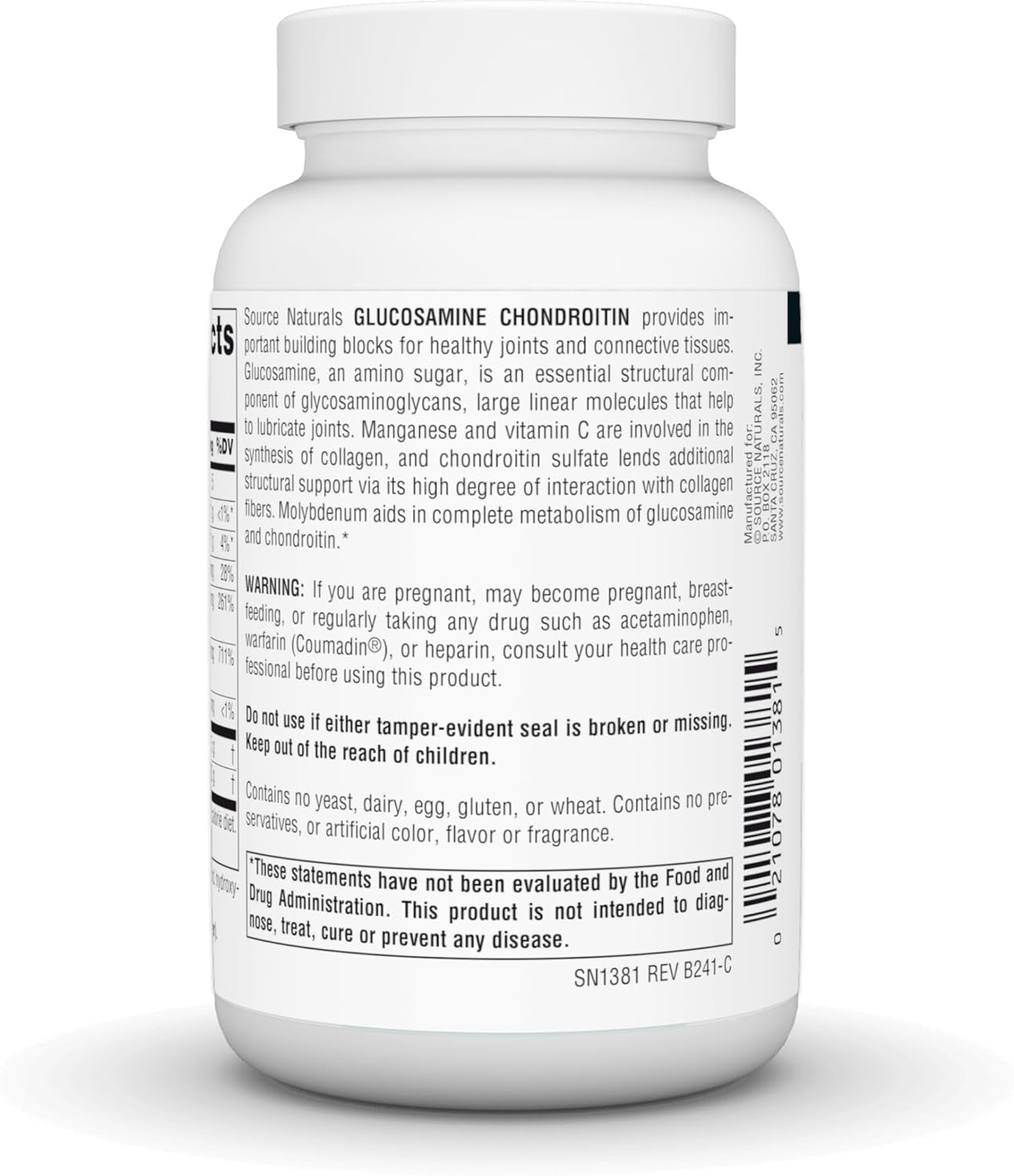 Extra Strength Glucosamine Chondroitin Tablets for Healthy Joints - 60 Count