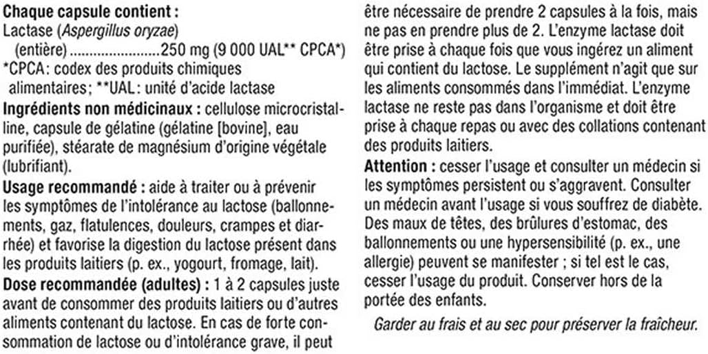 Extra Strength Lactase Enzyme 140 Capsules by Webber Naturals