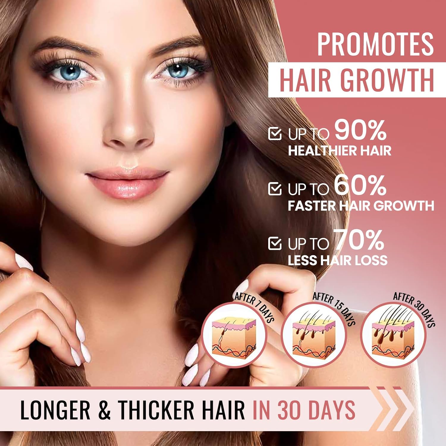 Extra Strength Liquid Biotin 60000 mcg Drops with Hyaluronic Acid, Saw Palmetto, Marine Collagen & Keratin - Hair Growth Vitamins - (2 Pack) Hair, Skin, Nail, Joints Support Supplement